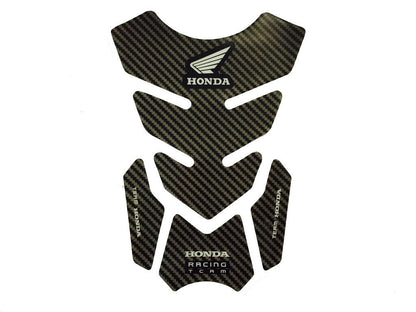 3D HONDA RACING TEAM GAS FUEL PETROL TANK PAD PROTECTOR CARBON MOTOR BIKE