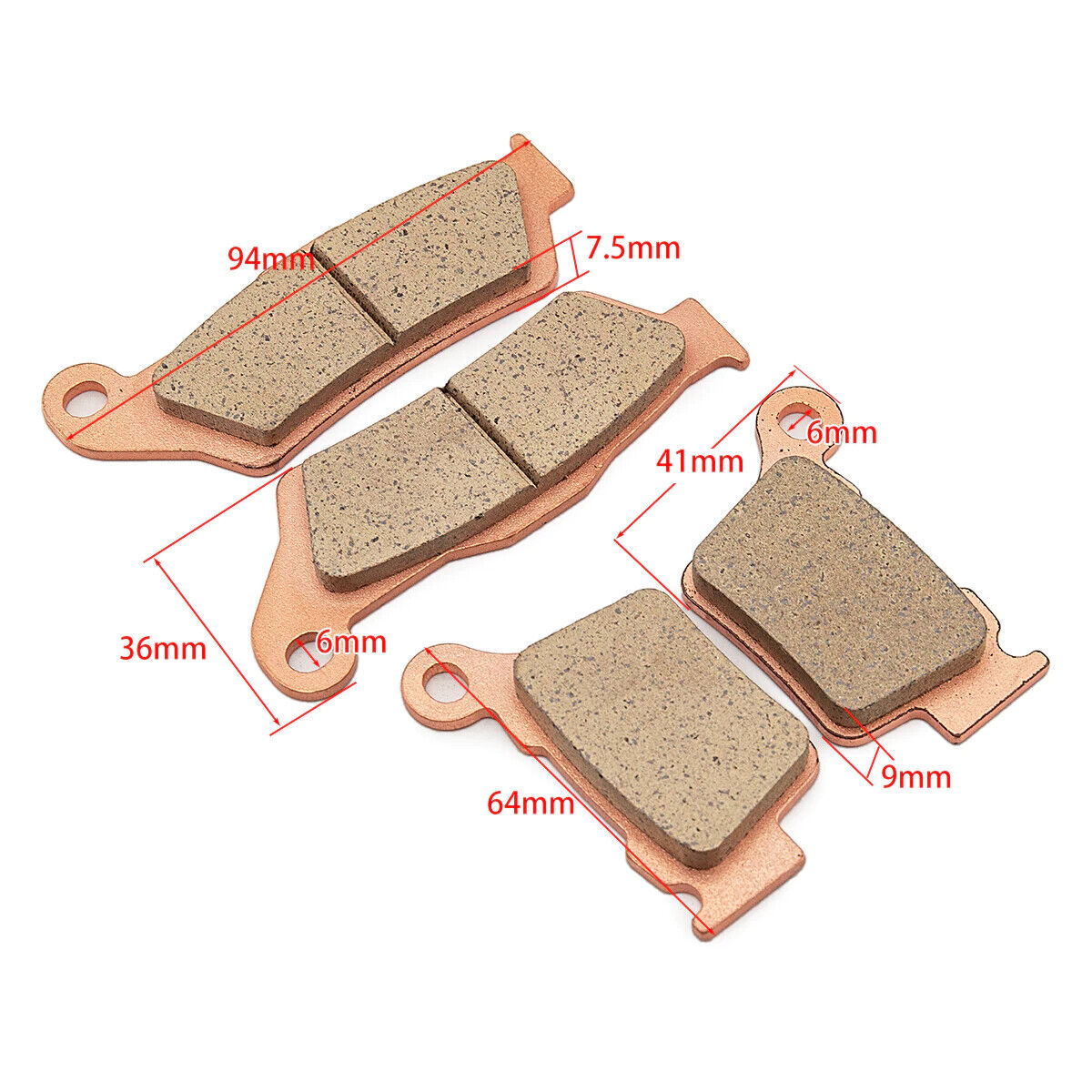 Sintered FRONT & REAR BRAKE PADS FOR KTM EXC125 XC-F-W350 SX125 XC/EXC 400 SX150
