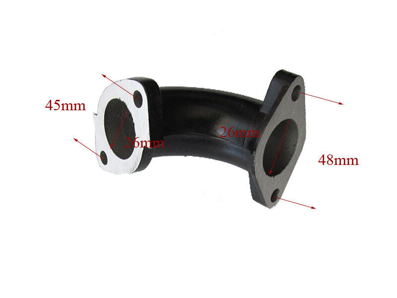 26mm Carby Intake Manifold Pipe YX 125cc 140cc 150cc Thumpstar PIT PRO DIRT Bike