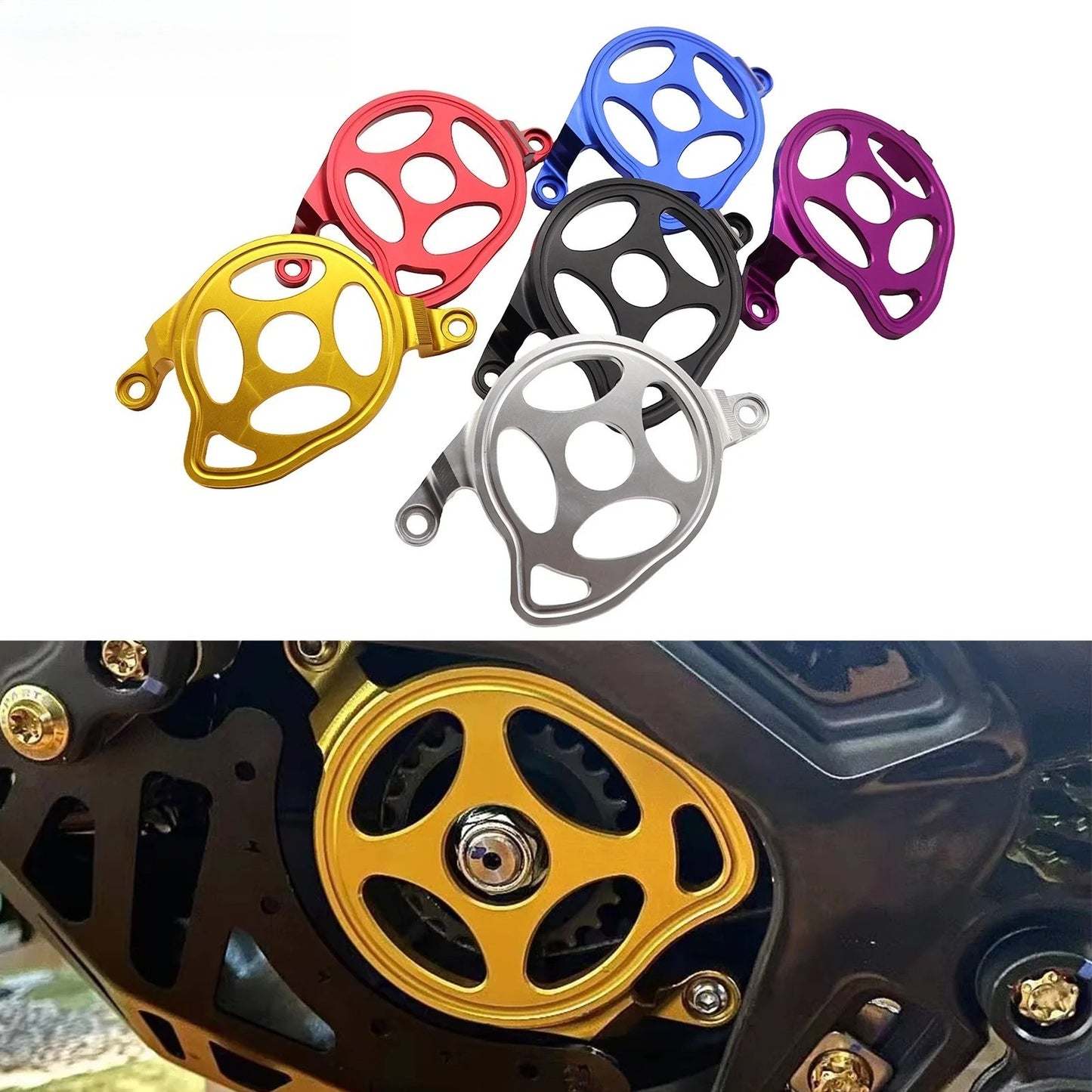 CNC Engine Case Chain Sprocket Cover Guard For Surron Light Bee X S L1E