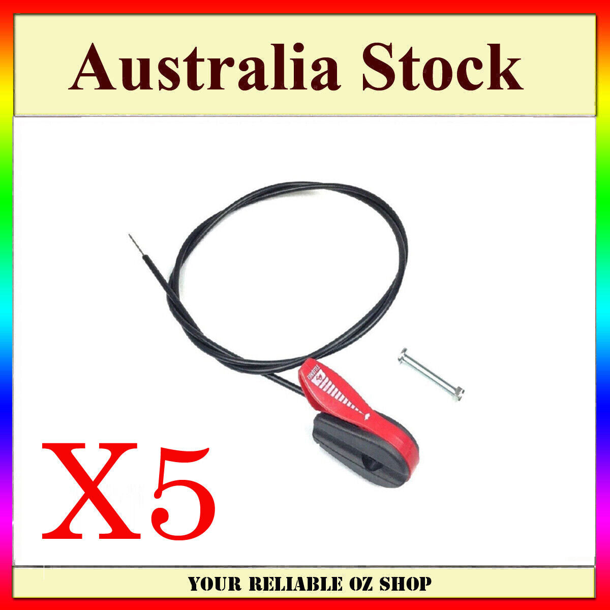 5Pcs HEAVY DUTY THROTTLE CONTROL CABLE FOR VICTA MASPORT ROVER LAWN MOWER