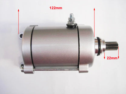 9 Tooth Electric Start Starter Motor 200cc 250cc 300cc TDR Foxico Kazuma Kymco