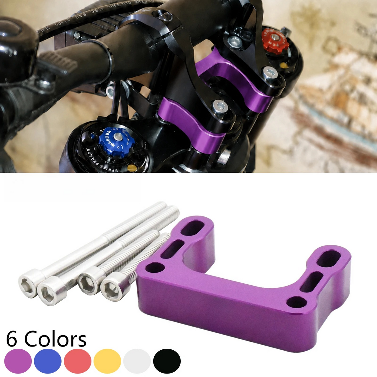 CNC Handlebar Clamp Riser Holder For Sur Ron Light Bee X S L1E Segway X160 X260