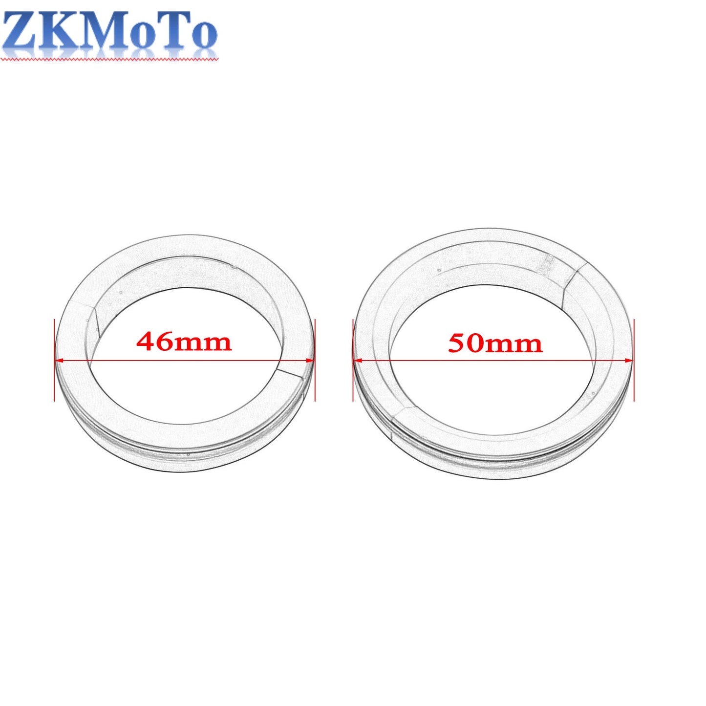 46/50mm CNC Rear Shock Seal Gasket For KTM EXC EXCF SX SXF XC XCF XCW 125 - 500