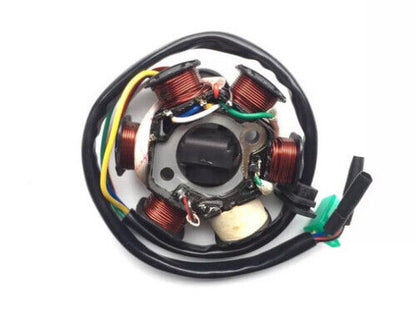 6 Coil Pole Magneto Stator Rotor GY6 125cc 150cc Moped Quad ATV Scooter Bike