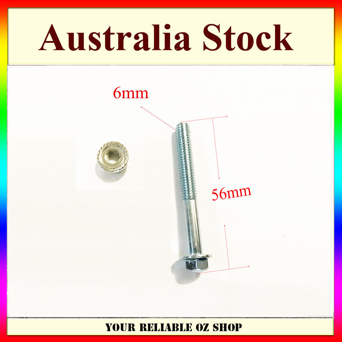 MOUNTING BOLT & NUT FITS MOST PLASTIC AND STEEL LAWN MOWER THROTTLE CONTROLS