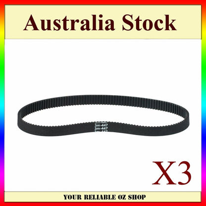 3X 447-3m-12 DRIVE BELT Razor Electric Scooter E100 E125 E150 BT07 HTD3M-447