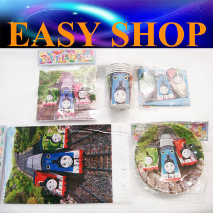 Boys Girl Baby Shower Thomas Train Birthday Party Supply Disposal Cup Plate Card