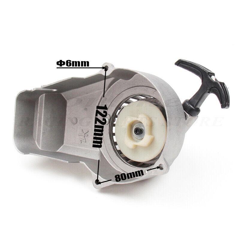 Silver Alloy Easy Pull Start Starter Flywheel 49cc 50cc 2 Stroke Scooter Chopper