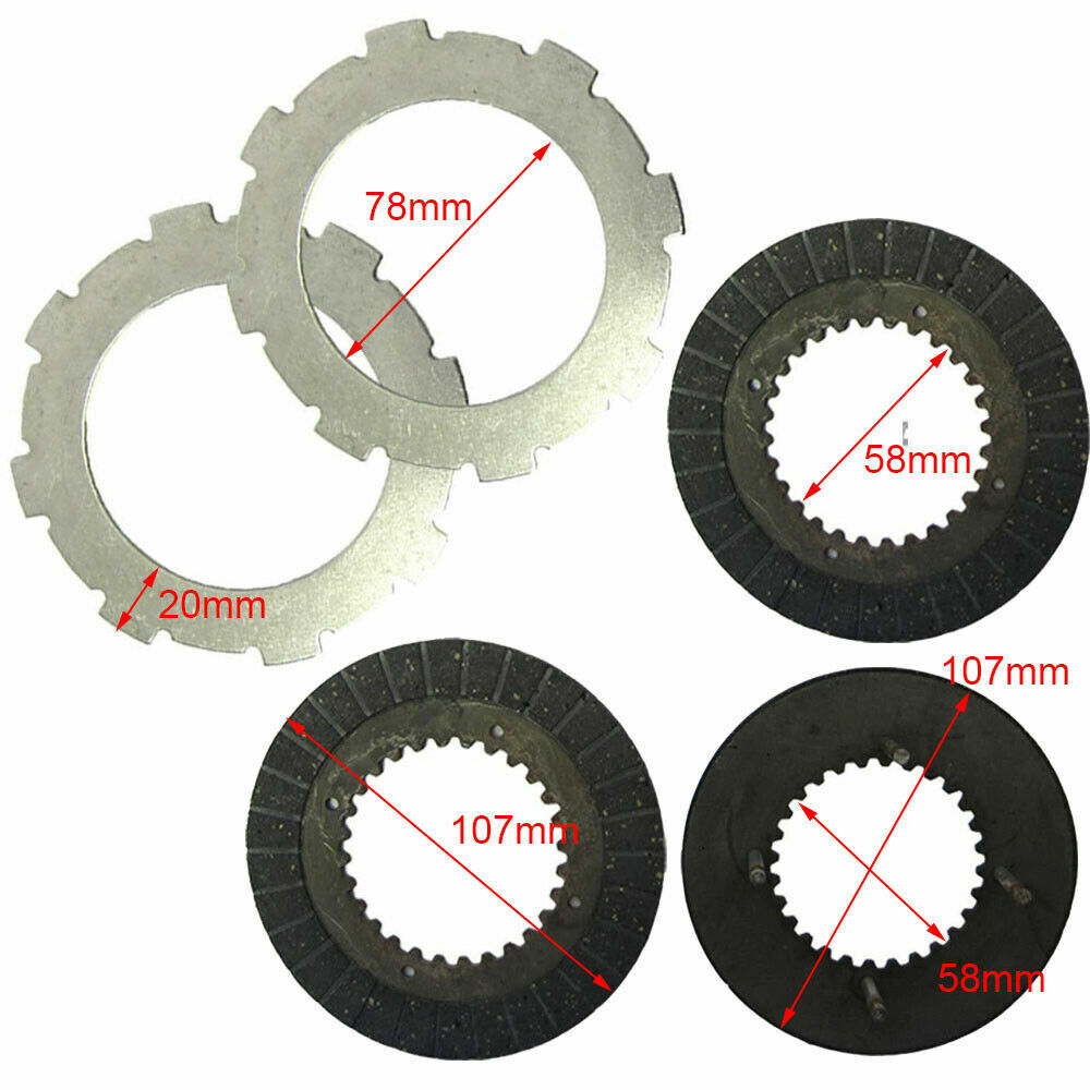 5Pcs Wet Clutch Plate Kit Honda GX160 GX200 GX270 GX390 13HP 168F 170F 188F
