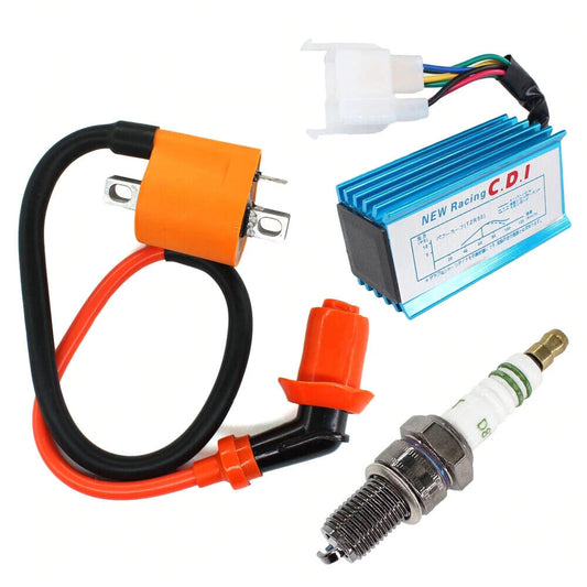 Ignition Coil + 6 pin CDI + D8TC For 150cc 200cc 250cc Dirt ATV Quad Bike