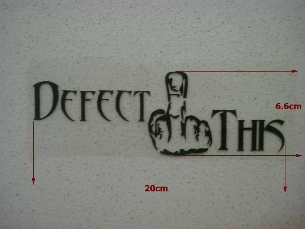 JDM FUNNY DEFECT THIS STICKER DECAL 4WD CAR WINDOW WINDSCREEN BUMPER DRIFT UTE