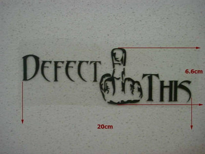 JDM FUNNY DEFECT THIS STICKER DECAL 4WD CAR WINDOW WINDSCREEN BUMPER DRIFT UTE