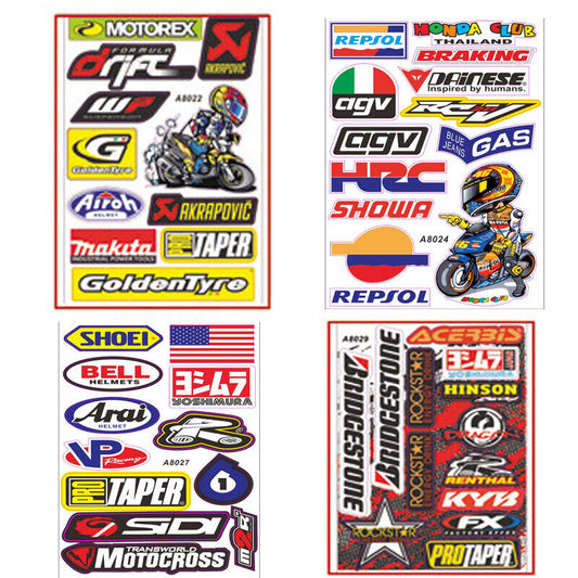 4 Pcs Sticker Decal Kit Repsol Honda Club Thailand Braking AGV Dainese HRC SHOWA