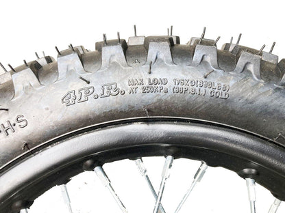 80/100-12" Rear Wheel Tyre Rim 3.00-12 For Dirt Bike 110cc 125cc 140cc Thumpstar