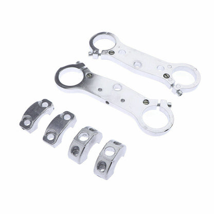 Fork Triple Tree Plate Handlebar Clamp Holder For 47 49cc Mini Moto Pocket Bike