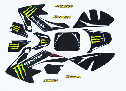 Fairing Sticker Decal Kit Honda CRF 50cc 90cc 125cc Dirt Monster Thumpstar Bike