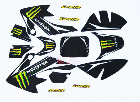 Fairing Sticker Decal Kit Honda CRF 50cc 90cc 125cc Dirt Monster Thumpstar Bike