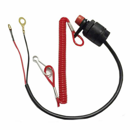 Boat Outboard Marine Engine Motor Kill Stop Switch Cord & Safety Tether Lanyard