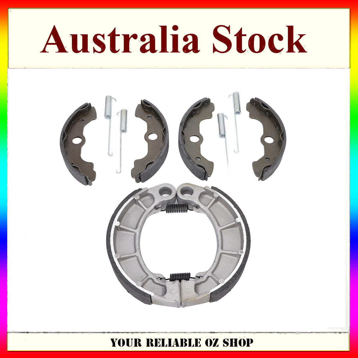 Front + Rear Brake Shoes For Honda TRX350FE TRX350FM TRX350TE TRX350TM 2000-2006