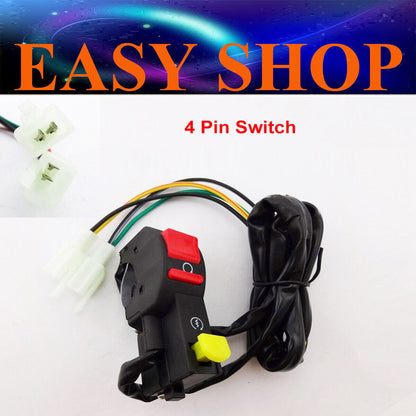 4 MALE PLUG START KILL SWITCH 50cc 70cc 90cc 110cc 125cc 150cc DHZ Lifan Ducar