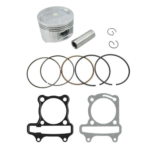 57mm Piston Rings & Head Base Gasket GY6 125cc 150cc Scooter Moped ATV Bike 15mm