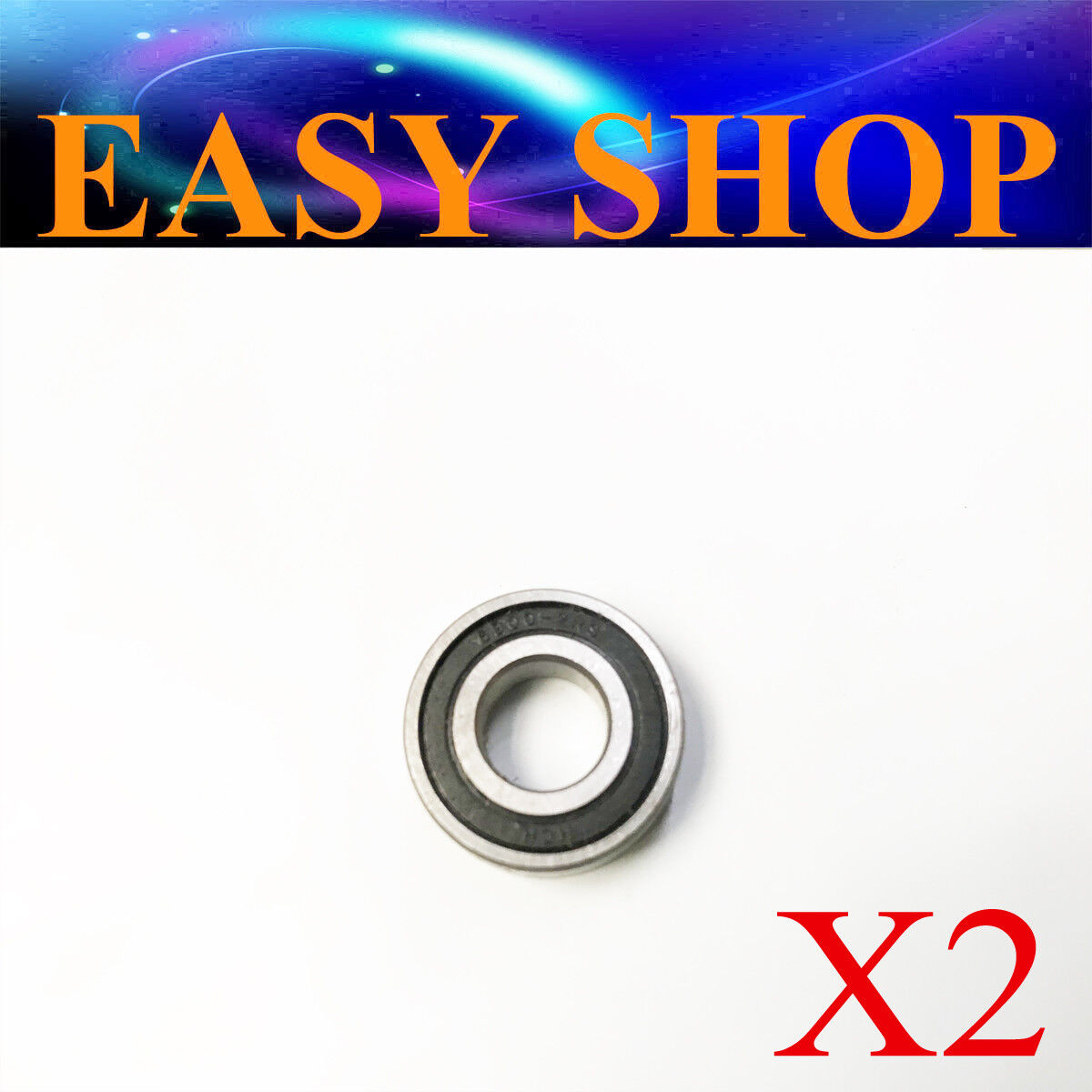 2PCS 6900-2RS 6900RS Deep Groove Rubber Shielded Ball Bearing (10mm*22mm*6mm)