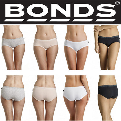 Bonds Girls Womens Youth Basics Hipster Boyleg Cotton Brief Underwear W0148Y