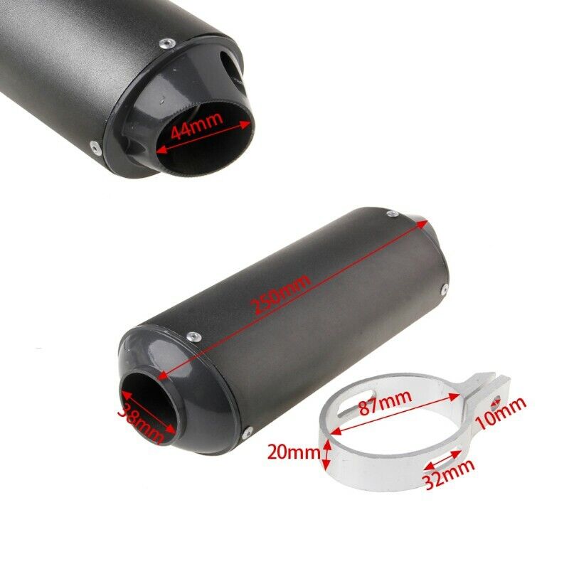 Universal Motorcycle Exhaust Muffler & Clamp Thumpster Pit Dirt Bike 38mm ATV AU