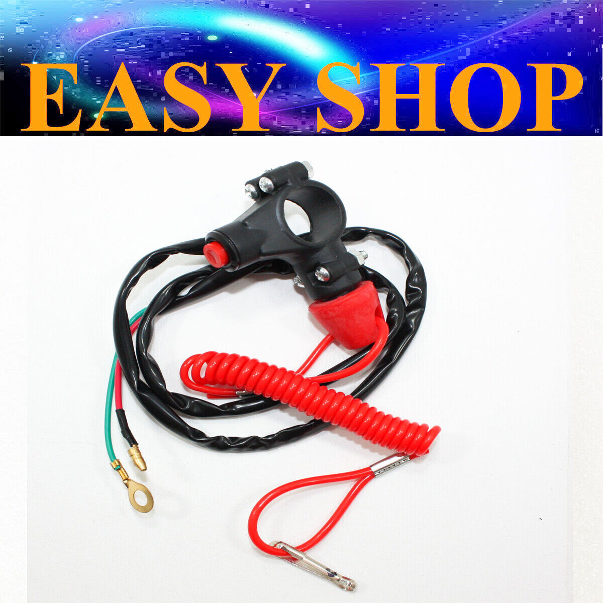 7/8" 22mm Kill Switch For 47cc 49CC 70cc 110cc 125cc ATV Dirt bike tether Line