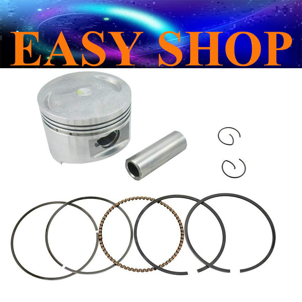 57mm 15mm Pin Piston Rings GY6 125cc 150cc QMI157 QMJ157 QMJ152 Scooter Gokart