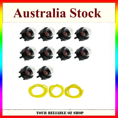 10pcs Primer Bulb Fuel Line Ryobi Stihl Mcculloch Talon Trimmer Whipper Snipper