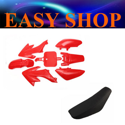 Red Fairing Fender Plastic Cover Seat Honda CRF50 XR50 70cc 90cc 125cc Dirt Bike