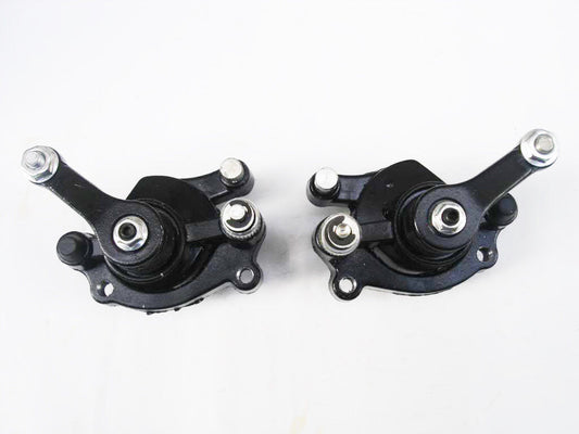 Front + Rear Disc Brake Calipers Pads 49cc Mini PIT Dirt Quad Pocket Rocket Bike