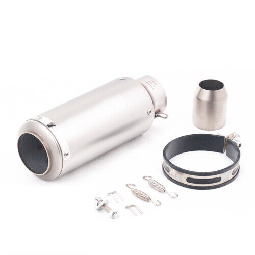 Titanium Stainless Steel 51mm Universal Motorcycle Exhaust Pipe Muffler Racer