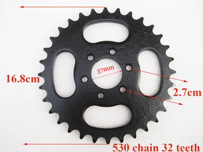 530 32 TOOTH REAR CHAIN SPROCKET COG 300cc 250cc 200cc 150cc DIRT PITPRO BIKE