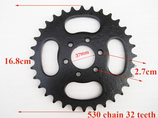 530 32 TOOTH REAR CHAIN SPROCKET COG 300cc 250cc 200cc 150cc DIRT PITPRO BIKE