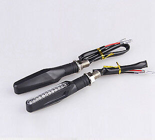 2x LED Turn Signal Indicator Blinker For Honda Suzuki Yamaha Kawasaki KTM Harley