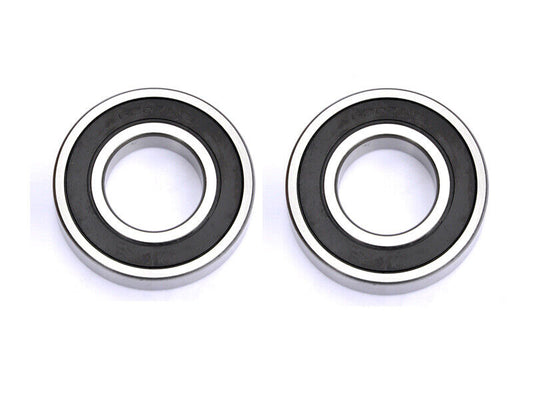 2x 6207RS 35mm x 72mm x 17mm Deep Groove Ball Bearing Double Sealed Roller Axle