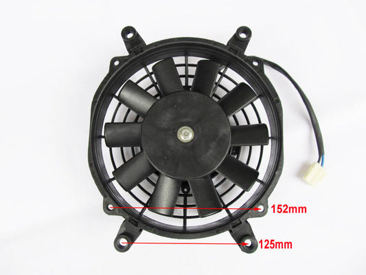 2 Wires 8'' Inch Radiator Electric Cooling Fan 250cc 300cc Gokart Scooter UTV
