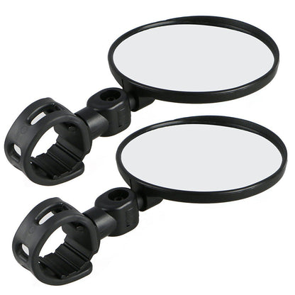 2x 8cm Bicycle Rear View Bike Handlebar Flexible Cycling Mirror Rearview Mirror