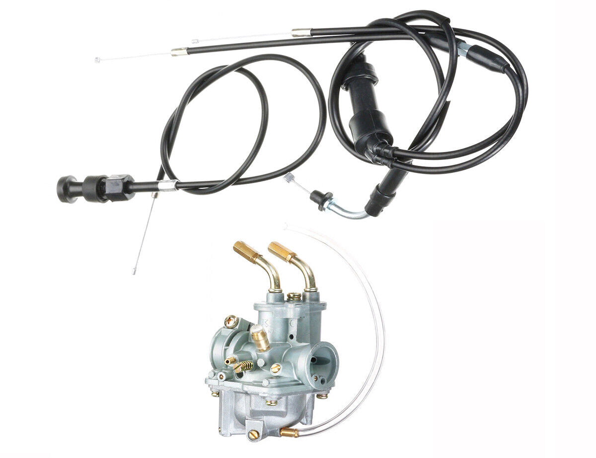 PW50 CARBURETTOR CARBY + Throttle Choke Cable For YAMAHA PEEWEE PY50 YZINGER
