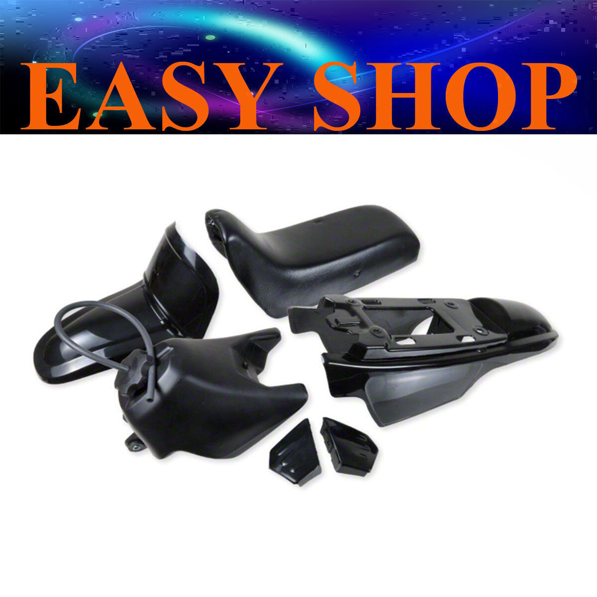 BLACK Plastic Cover Fender Fairing Seat Fuel Tank For Yamaha Peewee PW50 PY50