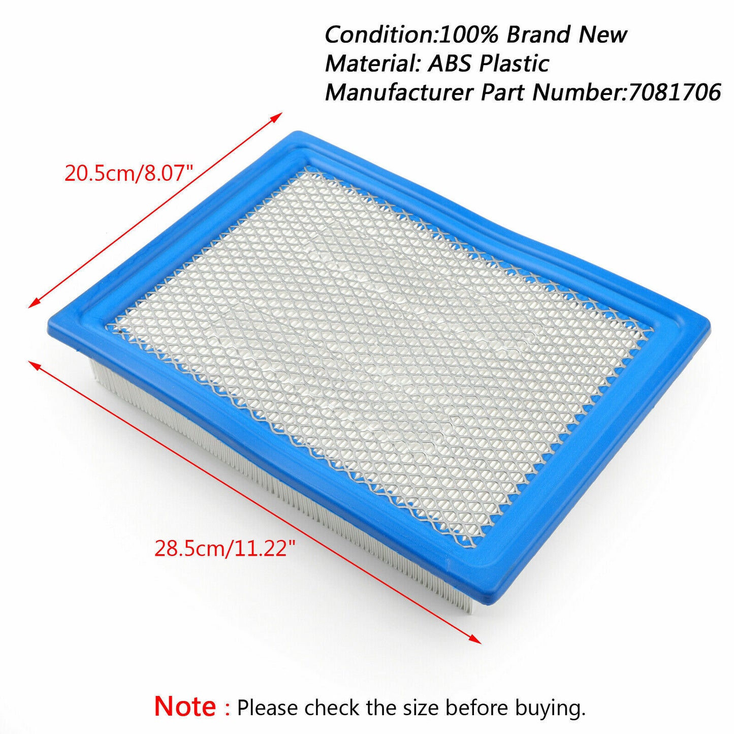 AIR FILTER OEM# 7081706 POLARIS Cleaner Box Ranger RZR 570/ 900/1000