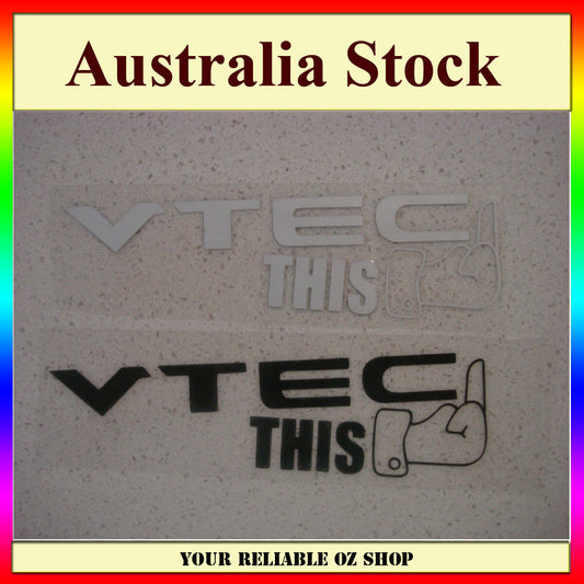 VTEC THIS JDM Car Sticker Decal Car Drift Turbo Vinyl Ute Wall Funny Bike Window