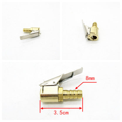 8mm Brass Car Truck Tire Tyre Inflator Valve Connector Air Chuck Pump Adapte