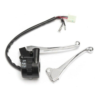 CONTROL THROTTLE HOUSING START SWITCH & BRAKE LEVER For YAMAHA PW50 PY50 PEEWEE