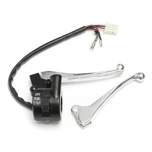CONTROL THROTTLE HOUSING START SWITCH & BRAKE LEVER For YAMAHA PW50 PY50 PEEWEE