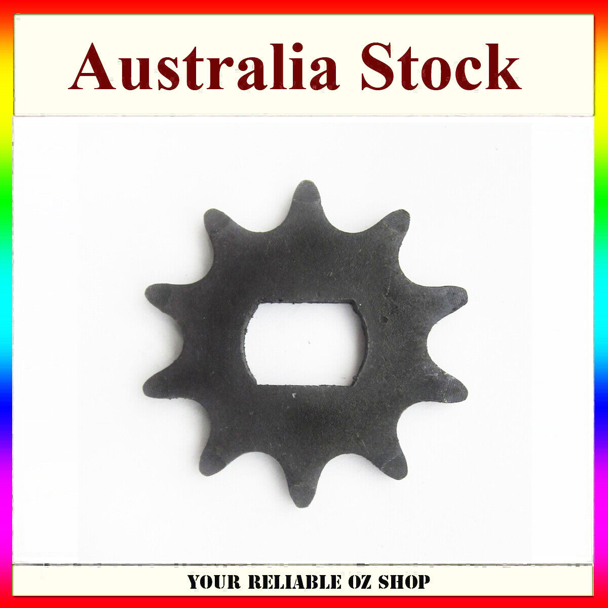 10T Tooth Sprocket Pinion Gear 420 Chain 17mm Double D Bore Electric Scooter
