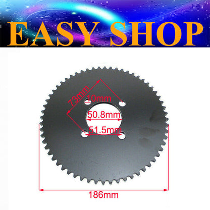 60T Tooth #35 Rear Chain Sprocket For Mini Bike Go Kart Trike ATV Quad Bicycle
